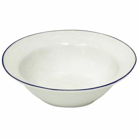 Costa Nova - Beja White Blue Salad Bowl 30cm 3 Costa Nova - Beja White Blue Salad Bowl 30cm