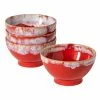 Costa Nova - Latte Bowl Red Set 4pce 15cm 1 Costa Nova - Latte Bowl Red Set 4pce 15cm -Ecology Shop 119386 Large