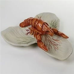 Zanatta - 3 Leaves Snack Dish With Lobster 28x12cm