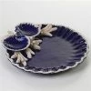 Zanatta - Blue Shells Snack Dish W/ Faience Coral 35x6x34cm 1 Zanatta - Blue Shells Snack Dish W/ Faience Coral 35x6x34cm -Ecology Shop 124068 Large