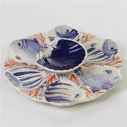 Zanatta - Fishes Snack Dish With Shells Application 26x5cm
