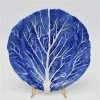 Zanatta - Dutch Blue Chard Dessert Dish W/White Relief 26cm -Ecology Shop 124080 Large