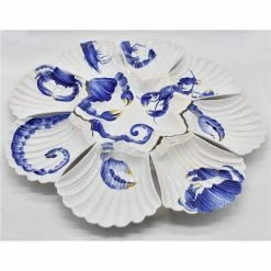 Zanatta - Shell Snack Dish Set W/ Seafood Design