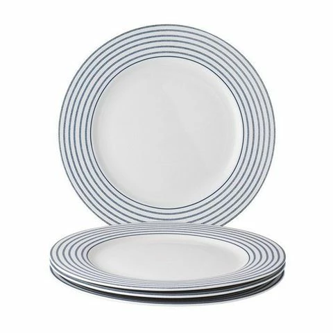Laura Ashley - Blueprint Candy Stripe Plate Set 20cm 4pcs 3 Laura Ashley - Blueprint Candy Stripe Plate Set 20cm 4pcs