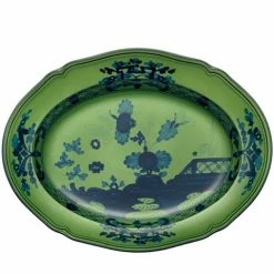 Richard Ginori - Oriente Italiano Collection Oval Platter Malachite 29.3x38.5cm