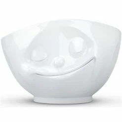 Tassen - Bowl 'Happy' White 500ml