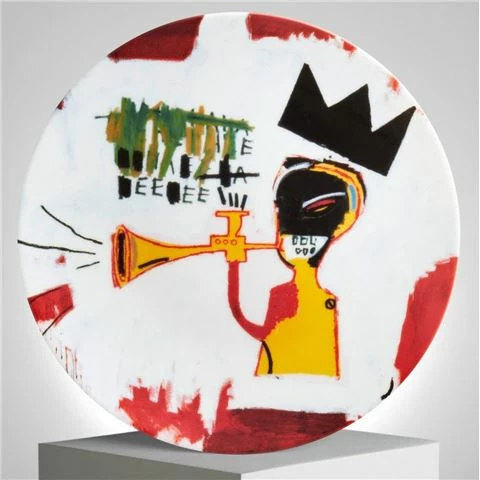Ligne Blanche - Jean-Michel Basquiat Trumpet Plate 21cm 3 Ligne Blanche - Jean-Michel Basquiat Trumpet Plate 21cm