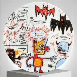 Ligne Blanche - Jean-Michel Basquiat Batman Plate 21cm