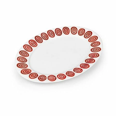 ThemisZ - Kyklos Red Serving Platter 38cm 3 ThemisZ - Kyklos Red Serving Platter 38cm