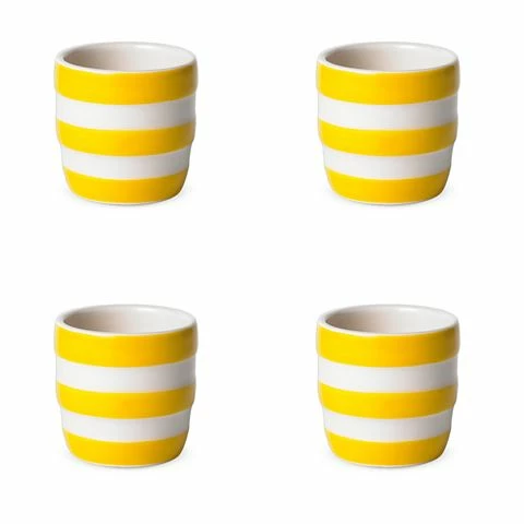 Cornishware - Egg Cup Yellow Set 4pce 3 Cornishware - Egg Cup Yellow Set 4pce