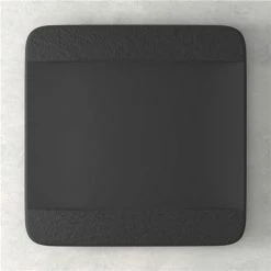 Villeroy & Boch V&B - Manufacture Rock Square Flat Plate Black