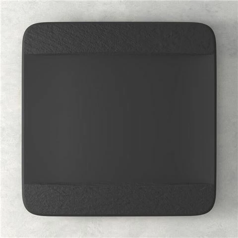 Villeroy & Boch V&B - Manufacture Rock Square Flat Plate Black 3 Villeroy & Boch V&B - Manufacture Rock Square Flat Plate Black