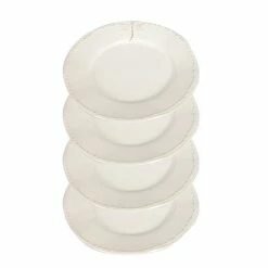 French Country - Dragonfly Lunch Plate Set White 26cm 4pce