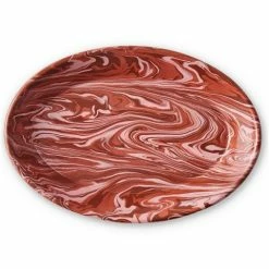 Kip & Co - Desert Swirl Enamel Oval Platter 20x30cm