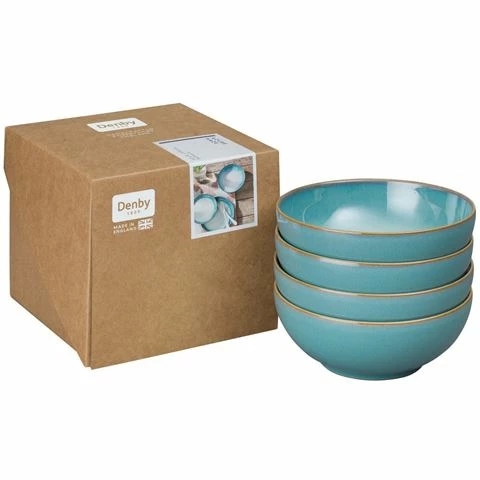 Denby - Azure Haze Coupe Cereal Bowl Set 4pce 3 Denby - Azure Haze Coupe Cereal Bowl Set 4pce