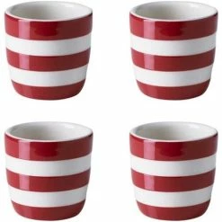 Cornishware - Egg Cup Set Cornish Red 4pce