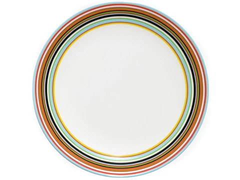 Iittala - Origo Orange Stripe Plate 26cm 3 Iittala - Origo Orange Stripe Plate 26cm