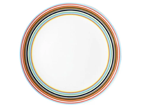 Iittala - Origo Orange Stripe Plate 20cm 3 Iittala - Origo Orange Stripe Plate 20cm