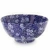 Burleigh - Blue Calico Medium Footed Bowl 20.5cm 1 Burleigh - Blue Calico Medium Footed Bowl 20.5cm -Ecology Shop 409541 Large