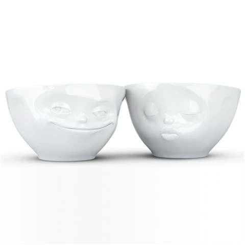 Tassen - Kissing & Grinning Bowl Set 2pce 3 Tassen - Kissing & Grinning Bowl Set 2pce