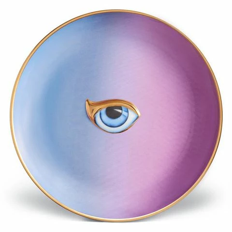 L'Objet - Lito Eye Canape Plate Blue Purple 3 L'Objet - Lito Eye Canape Plate Blue Purple