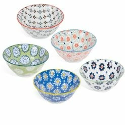 Mino Japan - Goshiki Ceramics Bowl 15cm Set 5pce