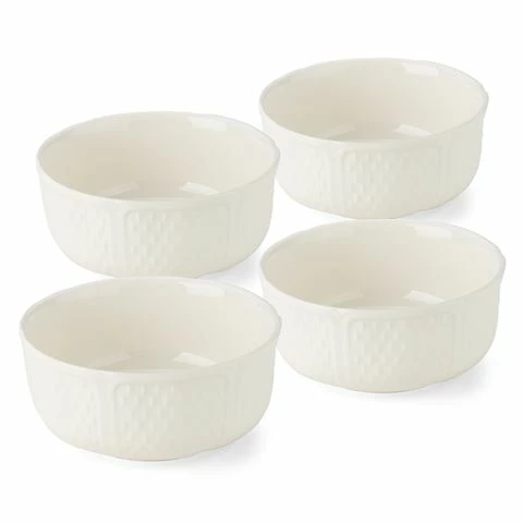Gien - Pont Aux Choux White Cereal Bowl Set 4pce 3 Gien - Pont Aux Choux White Cereal Bowl Set 4pce