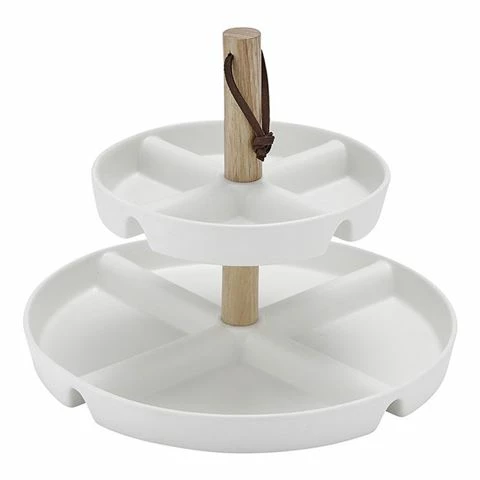 Ladelle - Essentials Levels Serving Tower White 3 Ladelle - Essentials Levels Serving Tower White