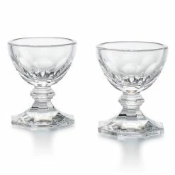 Baccarat - Harcourt Egg Holder Set Clear 2pce