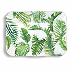 Michel Design - Flamingo Palm Melamine Large Platter