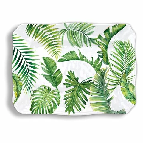 Michel Design - Flamingo Palm Melamine Large Platter 3 Michel Design - Flamingo Palm Melamine Large Platter