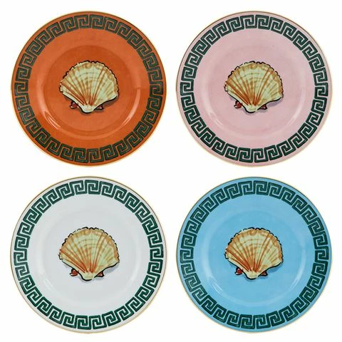Richard Ginori - Il Viaggio Mix Of 4 Flat Bread Plates 16 Cm 3 Richard Ginori - Il Viaggio Mix Of 4 Flat Bread Plates 16 Cm