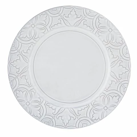 Bordallo Pinheiro - Rua Nova Dinner Plate Antique White 28cm 3 Bordallo Pinheiro - Rua Nova Dinner Plate Antique White 28cm