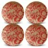L'Objet - Fortuny Uccelli Dessert Plates Red Set 4pce -Ecology Shop 591851 Large
