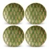 L'Objet - Fortuny Piumette Canape Plates Green Set 4pce 1 L'Objet - Fortuny Piumette Canape Plates Green Set 4pce -Ecology Shop 591860 Large