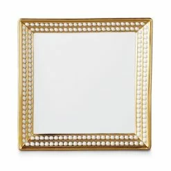 L'Objet - Perlée Square Tray Gold 20x20cm