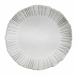 Peter's - Iris Fluted Dinner Plate Milk Grey 26.9cm