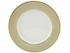Limoges - Legle Mink Bread & Butter Plate Gold Rim