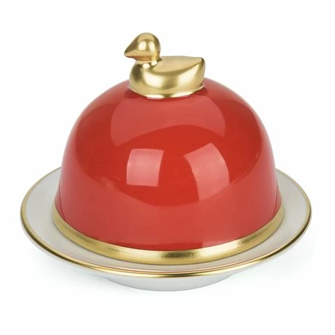 Limoges - Legle Rose Butter Dish Gold Rim 3 Limoges - Legle Rose Butter Dish Gold Rim