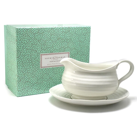 Portmeirion - Sophie Conran Gravy Boat & Stand Set 2pce 3 Portmeirion - Sophie Conran Gravy Boat & Stand Set 2pce