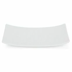 Lifestyle - Stripe Sushi Dish Medium White 21x15cm