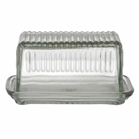 Academy Home Goods - Hemingway Glass Butter Dish 3 Academy Home Goods - Hemingway Glass Butter Dish