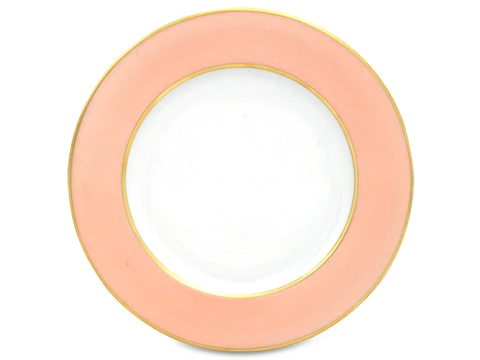 Limoges - Legle Rose Petal Bread & Butter Plate Gold Rim 3 Limoges - Legle Rose Petal Bread & Butter Plate Gold Rim