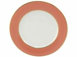 Limoges - Legle Old Rose Bread & Butter Plate Gold Rim