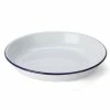 Falcon - Enamel Pasta Plate White & Blue 24cm 2 Falcon - Enamel Pasta Plate White & Blue 24cm -Ecology Shop 898548 Large
