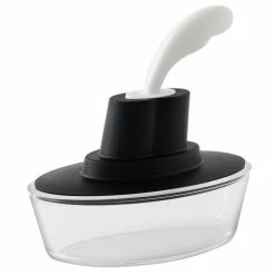 Alessi - Ship Shape Butter Dish Black