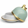 Limoges - Legle Pastel Blue Butter Dish Gold Rim 1 Limoges - Legle Pastel Blue Butter Dish Gold Rim -Ecology Shop 911952 Large